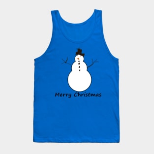(Autistic) Child Snowman Merry Christmas Tank Top